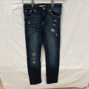 Levi's Blue Slim Fit Distressed Jeans